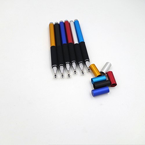 centrawin [2 in 1 Ipad Stylus Pen] Kapazitiven Stift rund dünn Spitze Disc Touchscreen Stift mit Mini Disc für iPad Pro 2 3 4 mini Air 2 iPhone 7 6S 5S Mehr Genauigkeit violett violett Einheitsgröße - 4