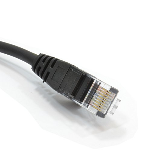 Schwarz Netzwerk Ethernet RJ45 CAT5e CCA UTP Patchkabel 26AWG Kabel 50 cm 0,5 m - 2