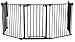 Impag® barrier, fireplace guard, oven guard, play pen with gate Marc 7 black
