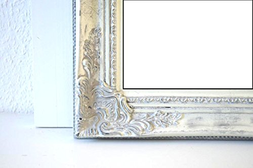 Wandspiegel Spiegel Landhaus Garderobenspiegel antik grau Vintage shabby Ornament ca. 62 x 82cm - 4