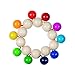Heimess 735060 Wooden Touch Ring (Rainbow Beads)
