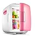 Produktbild 6L KüHlbox Compact Personal Kühlschrank Camping/Grill/Familie Outdoor-Aktivitäten, 12V Für Auto 240V Für Privatanwender Kalte Und Warme Dual-Use Schnelles Kühlen Silent-Design (Rosa,6L)