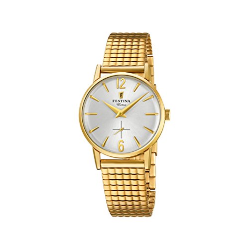 Festina Uhr Für Damen F20257/1 Outlet Gold Edelstahl Case GoldEdelstahl Band