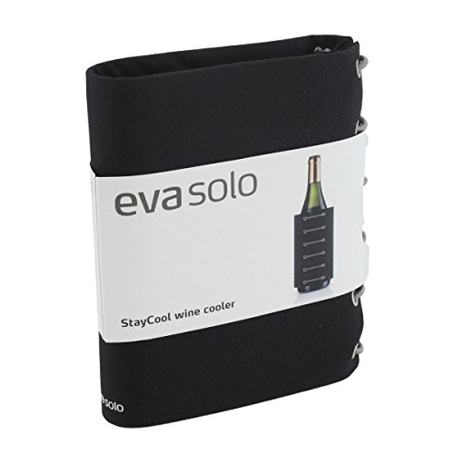 Eva Solo 567475 Weinkühler, Integriertes Kühlgel, 2 h Kalt, Gefriergeeignet, StayCool, Schwarz - 3
