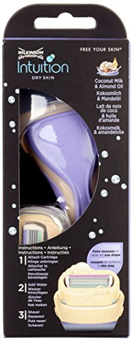 Wilkinson Sword Intuition Dry Skin Rasierer Starterset mit 2 Klingen - 6