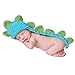 ZAMME New Born Baby Infant Crochet Knitted Dinosaur Costume Photograph Prop