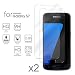 Produktbild Hartglas Schutzfolie Samsung Galaxy S7 (2 Packungen), eProte® Gehärtetem Glass Folie für Samsung S7 / Galaxy S7 Duos 5.1 Zoll - 9H Glashärte, Anti-Schock, Kratzfeste und Ölabweisende Beschichtung, Einfach zu säubern, HD Transparenz und Feingefühl