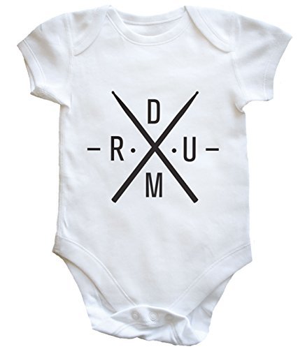 HippoWarehouse d.r.u.m type design baby vest boys girls