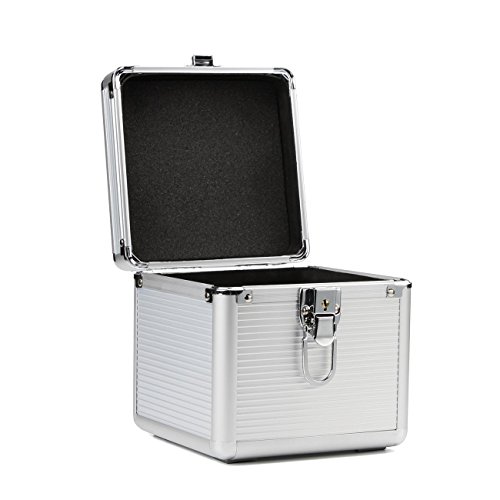 Salcar Schutzgehäuse Festplattenlaufwerke Schutz- und Transportkoffer aus Aluminium für 4x 3,5″ und 2x 2,5″ Laufwerke mit Schaumstofffür - 4