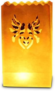 Candle Luminary Bags (Pack of 10) - Dove Design