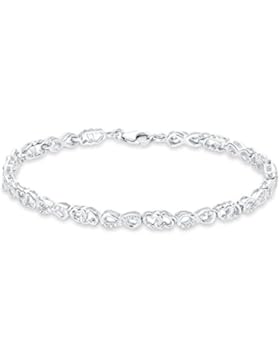 Amor Damen-Armband Infinity Herzen 925 Silber rhodiniert Zirkonia weiß 52565