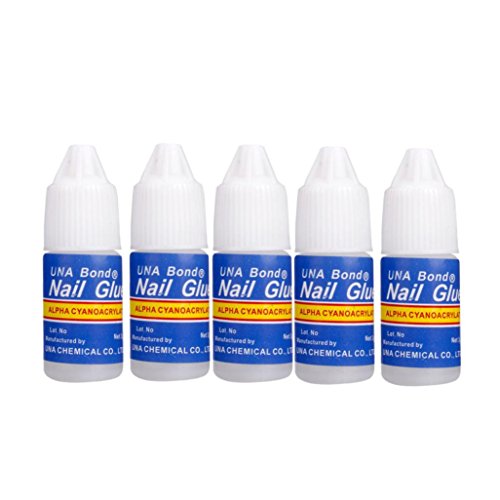 LHWY 5 Pcs/Set Nail Glue Use for Rhinestones Nail Stickers False Tips High Quality Nails Decoration Beauty by LHWY