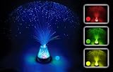 Playlearn SFLCC Fiber Optic Lamp Color Changing Crystal Base - 4 Colors - 13 Inch Mood Novelty Lamp (Kitchen &amp; Home)