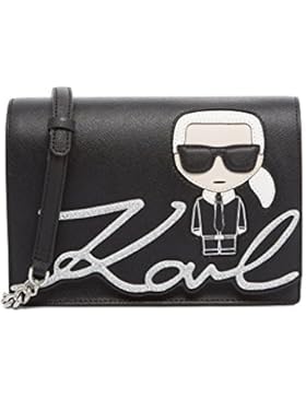 KARL LAGERFELD TASCHE DAMEN SCHULTERTASCHE 81KW3012 SCHWARZ BLACK WOMEN