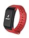 Produktbild lpan Frauen & # 039; s Herren & # 039; s Gesunde Smart Armband Blut Druck Sauerstoff Herzfrequenz Tracker-Sports Fitness Monitor Armband Handys, rubinrot