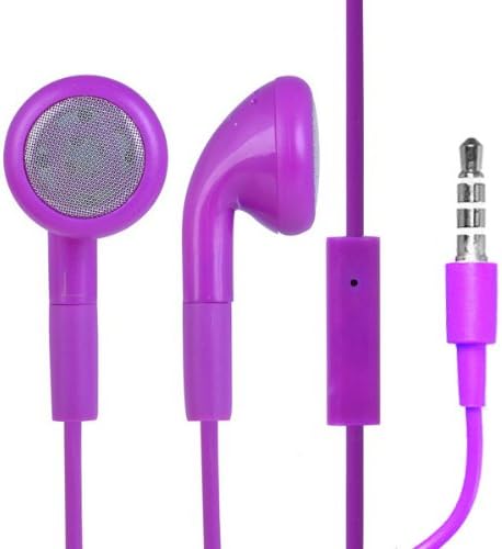 JJOnline PURPLE 3.5mm Audio Stereo Earphones / Headphones With Mic Remote FOR LG A133 BL40 Chocolate / Cookie Fresh GS290 / Cookie Gig KM570 / Style / Swift / Town C300 / Optimus GT540 / GW300 / GW620 / InTouch Max / Jil Sander / KS365 / T310 Wink Style / Wink 3G / Optimus 2X 3D / 3D Max / 4X HD / Prada 3 / U400 / Optimus 7 / 7Q / L3 L5 L7 L9 / Chat C550 / Optimus Chic / Net / One / Pad / Pro / Black - Part of JJONLINE Mobile Phone Cases and Accessories