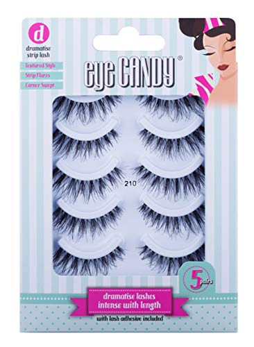 Eye Candy - Lote de 210 pestañas postizas de estilo natural (50 unidades)
