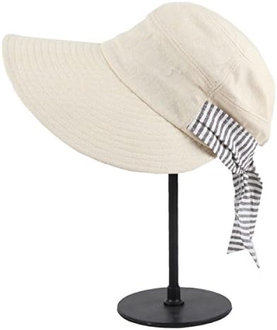 Bella Cap Summer Lady Foldable Big Eaves Sun Hat Outdoor Travel Cap,Beige-OneSize