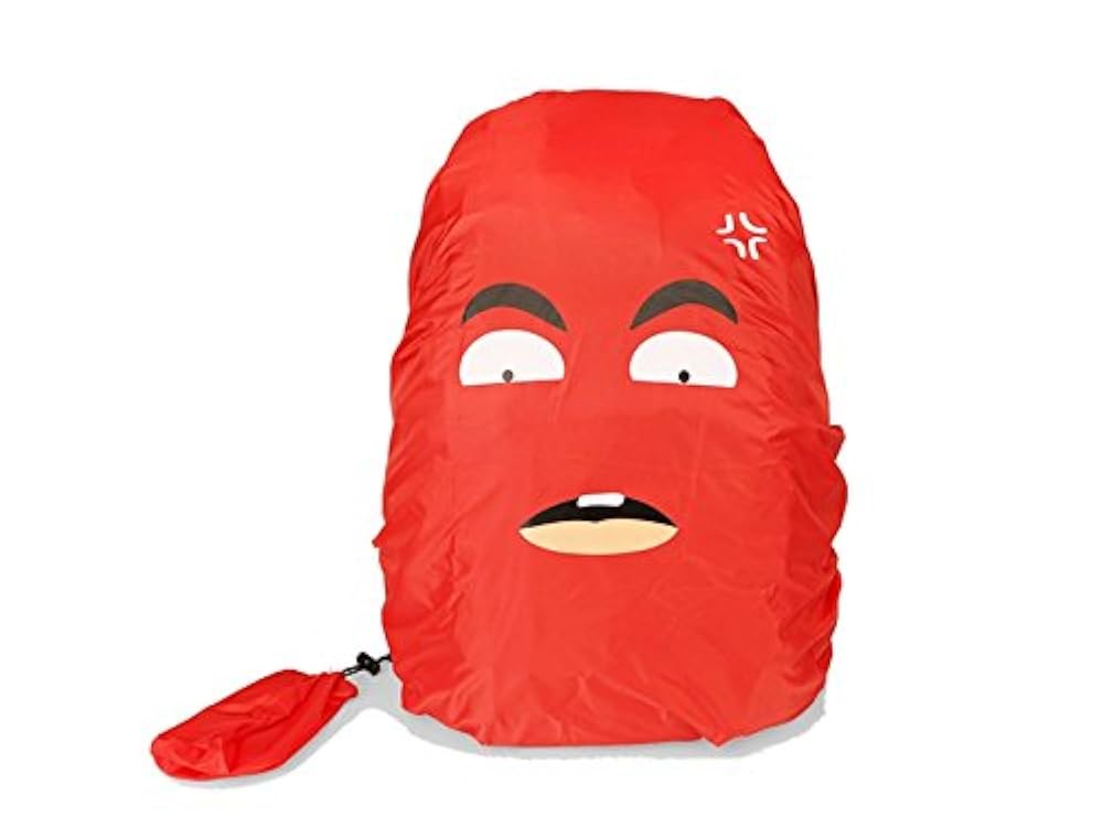 HBNGVF Einfach Chilren Outdoor-Aktivitäten Persönlichkeit Rucksack Wasserdichte Abdeckung Rucksack regendicht staubdichte Abdeckung (Rot)