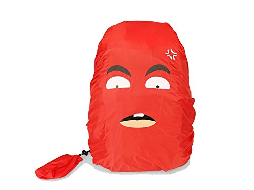 HBNGVF Einfach Chilren Outdoor-Aktivitäten Persönlichkeit Rucksack Wasserdichte Abdeckung Rucksack regendicht staubdichte Abdeckung (Rot)