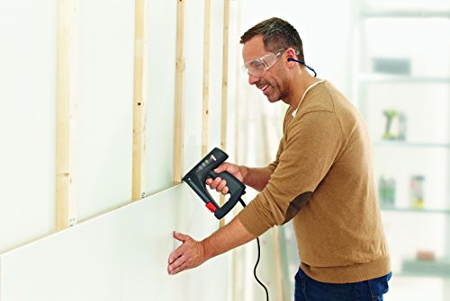 Novus Elektrotacker J – 105 allrounder, Unterlademechanik mit Sicherheitsentriegelung, Für Feindrahtklammern und Flachdrahtklammern bis 14 mm Länge und Nägel von 16 mm Länge, 031-0333 - 4