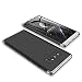 Produktbild JMGoodstore Hülle Kompatibel Samsung Galaxy Note 8,+Panzerglas Displayschutzfolie,3 in 1 Ultra Dünn 360 Full Body Anti-Kratzer Hart PC Skin Glatte Rückseite Bumper Silber+Schwarz