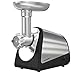 Homgeek Hachoir à Viande Poussoir à Saucisse Multifonctions Puissance 1200W en Acier Inoxydable pour Lavement Fruits Légumes avec 3 Lames 1 Outil de Fabrication de Saucisses