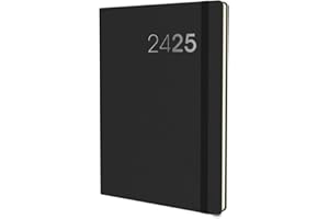 Collins Legacy Mid Year Diary Planner Pocket Week To View Academic Year 2024-25 - Black - Weekly Mid Year Journal for Students, Teachers and Academics - CL73M.99-2425 - August 2024 to August 2025