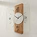 Produktbild MJY8 Seiko Movement Wood Lounge Moderne minimalistische Trendbüro-Wanduhr aus Glas