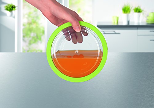 GOURMETmaxx 06227 Aufbewahrungsschüssel-Set | Aufbewahren, Einfrieren, Aufwärmen, Transportieren| 10-teilig | Kunststoff | Grün/Transparent - 3