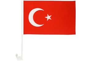 IDM Autofahne, Carflag Türkei, Türkiye, Turkey, im 2er Set