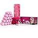 Sleep-In Rollers Gift Pack Includes 20 Rollers/ Drawstring Bag and Velour Pouch with Clips (Pink)