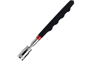 ONE BEST DEAL Magnetic Pick Up Tool Portable 31 Inch LED 8 LBS Telescopic Magnetic Long Pen Pick Up Heavy Duty Picker Stick for Nut, Bolt & Screw Pickup