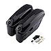 Produktbild 2 Motorrad Seitenkoffer, Schwarz Motorrad Satteltaschen Hängende Motorrad Hartschalenkoffer Links Recht Satteltaschen Seite Motorradkoffer für universelle Motorrad Cruiser