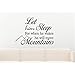 Produktbild wandaufkleber 3d schlafzimmer Motivational Wall Sticker Quotes Let Him Sleep For When He Wakes He Will Move Mountains