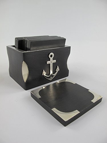 Preisvergleich Produktbild Untersetzer Anker (6St.) eckig H.11cm