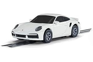 Micro Scalextric Porsche 911 Turbo Voiture - Blanche