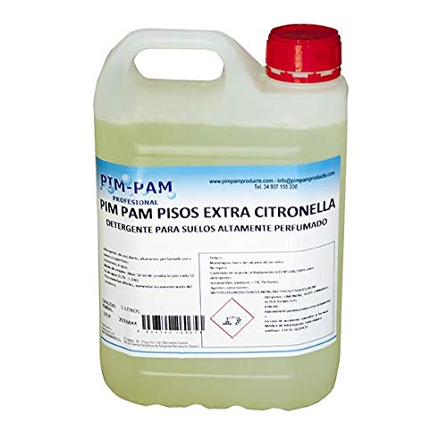 pim pam Pisos Extra CITRONELLA: detergente para Suelos y Superficies Muy PERFUMADO