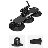 ROCKBROS Porte de Vélo pour Toit Voiture Fixation Ventouse Noir pour 3 Vélo