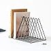 Produktbild Minmin-zhenggaojia Dreieck Datei Veranstalter Magazinhalter Zeitung Buch Rack Collection Desktop Eisen Lagerregal Bücherregal Magazin Halter Für Büro Dekoration (Farbe : SCHWARZ)