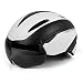 Produktbild Basecamp Fahrradhelm CE Zertifiziert mit Abnehmbaren Schutzbrillen Visor Shield für Männer Frauen Mountain & Road Fahrradhelm Adjustable Adult Safety Protection (Schwarz Weiss)