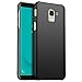 Produktbild Karomenic Plastik Hart PC Hülle kompatibel mit Samsung Galaxy J6 2018 Schutzhülle Ultra Dünn Anti-Scratch Handyhülle Anti-Fingerabdruck Stoßdämpfend Hardcase Bumper Cover Tasche Schale,Schwarz