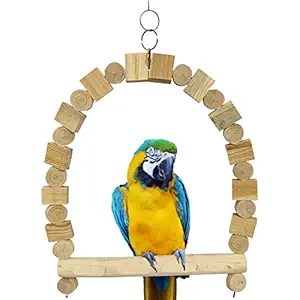 Congo Dotted Perch Chew Swing Toy for Macaw, African Grey, Cockatoo and Large Birds (Piece of 1)