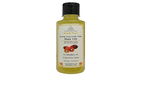 buy khadi pure herbal ayurvedic palm hair oil 210 ml online at low prices in india amazon in