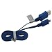 Produktbild Highspeed Micro USB 2.0 Flachkabel Ladekabel Datenkabel für Doogee X5 Max doro 8031 8031C Elephone P8000 4G Emporia CLASSIC COMFORT SELECT Haier Leisure L56 L60 Phone L50 L52 L53 W858 Voyage G31 V3 V4 V6