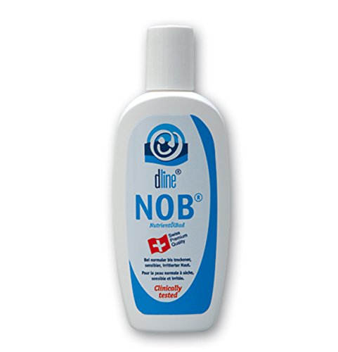 Aceite nutritivo de baño de dline NOB, aceite de ducha y aceite de baño con grasas de alta calidad para piel normal a seca, botella (1 x 200 ml)