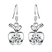 Produktbild cdet 1 Paar Ohrringe Frauen klassischen Apple Diamant Anhänger Ear Ohrstecker Lady Jewelry Accessories