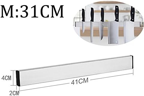 Sonicee Knife Holder,Magnetic Stainless Steel Knife Storage Wall Rack Holder Kitchen Tools (M)