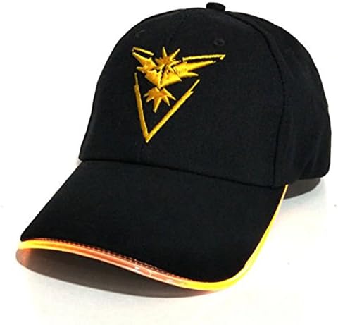Express Hats Adult/Girls/Boys Pokemon Go LED Baseball Caps in 3 Designs (Yellow)