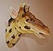 Produktbild Garden Mile verschiedene groß Wandmontage afrikanische Safari Themen Tierkopf Wand sculptures. bunt handbemalt Harz Material großartig für Kinder Schlafzimmer, Kindergarten oder Gärten - Giraffe